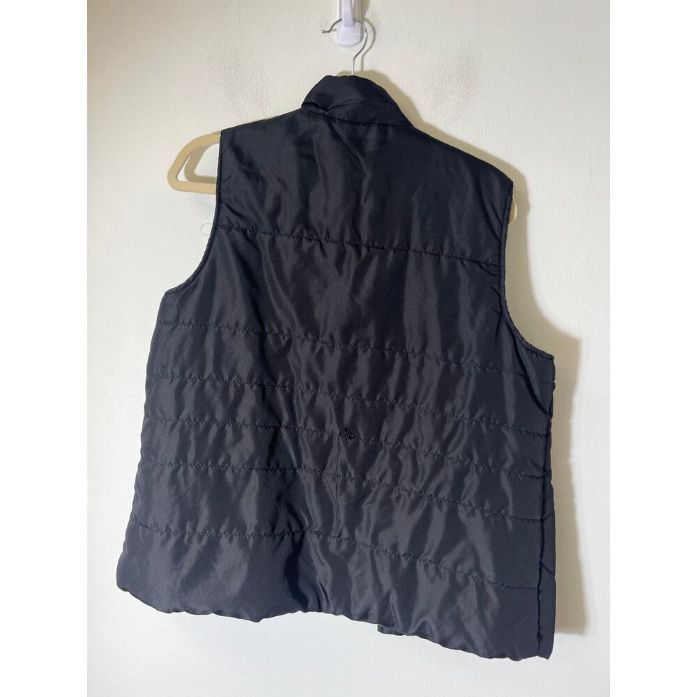 Kim Rogers Black Puff Vest Plus Large - Picture 2 of 3